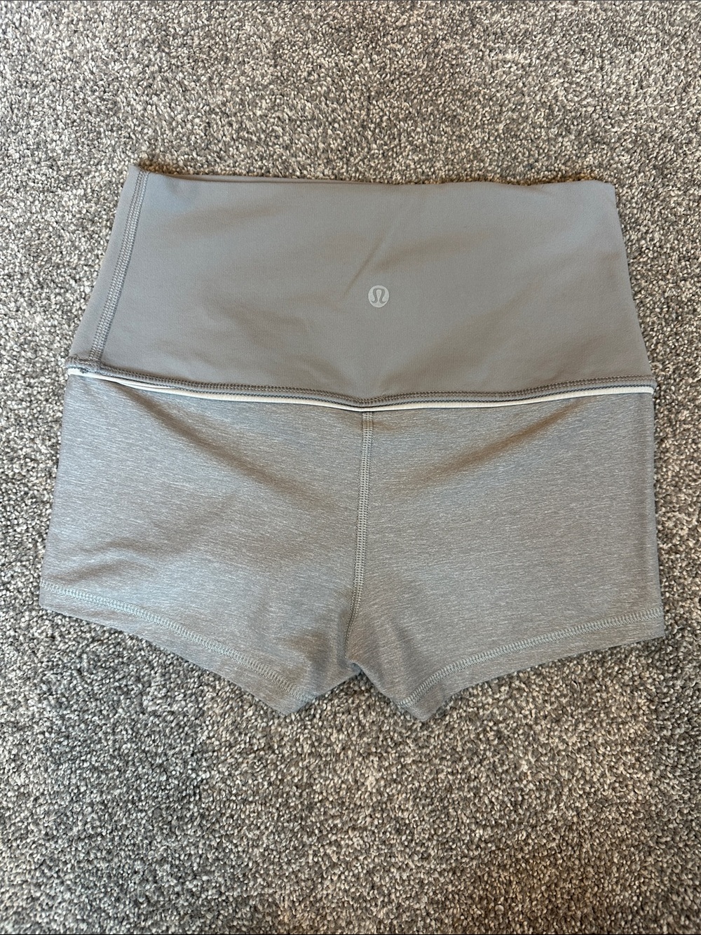 lululemon athletica High-Rise Light Gray wunder under short